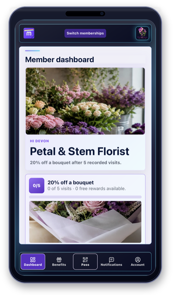 Petal and Stem Florist reward space